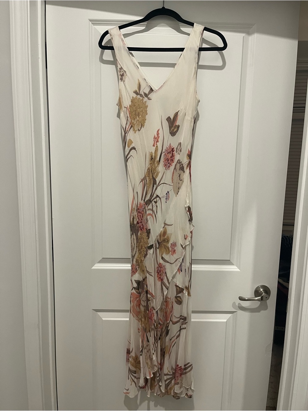 Vintage Y2K Floral beaded dress Eva blue